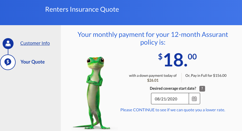 Geico Renters Insurance Quotes