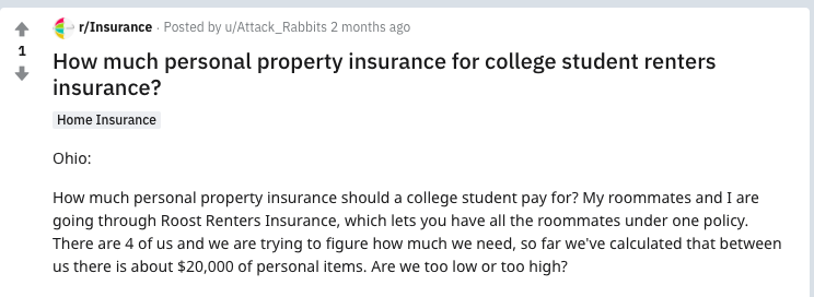 Roost Renters Insurance Reddit